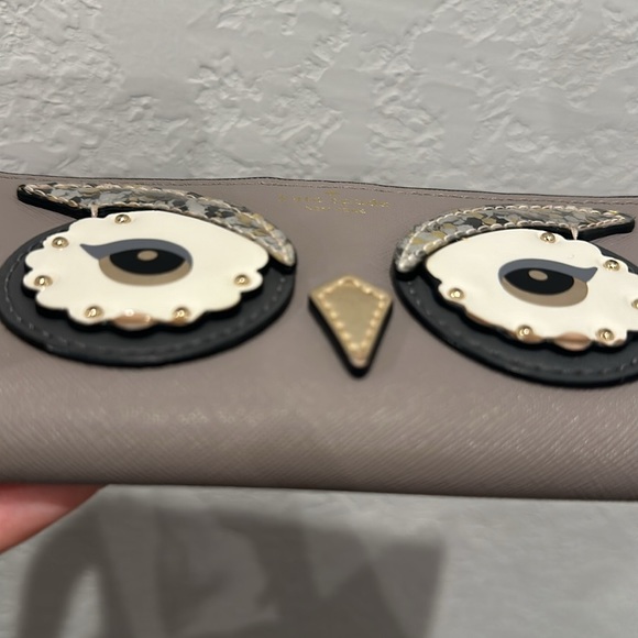 Kate Spade Saffiano Leather Owl Stacy Bifold Wallet - Picture 12 of 12